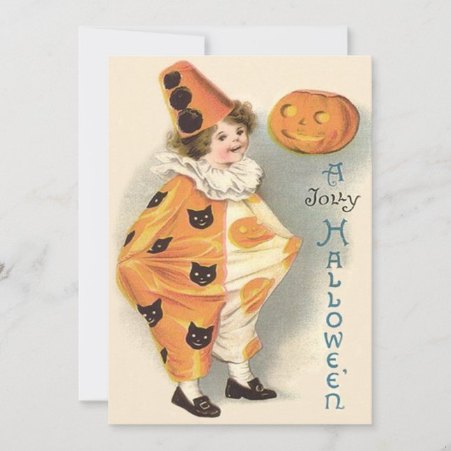 Citrouille de clown mignon Jack O Lantern (Devant)