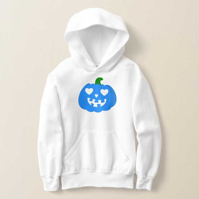 citrouille de halloween bleue en forme de coeur ja (Poser)