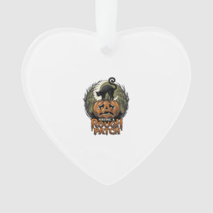 Citrouille de Halloween Chat Tache Brute Gravure V