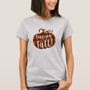 citrouille de la chute heureuse halloween t-shirt 