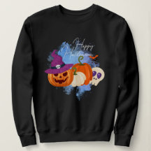 Citrouille de sorcière et Sweat - shirt à capuche