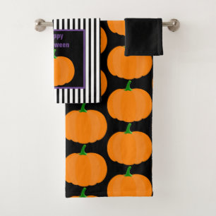 Citrouille décorative Halloween moderne en 3 pièce