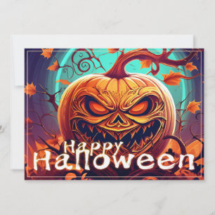 Citrouille d'Halloween à branche tordue ornée