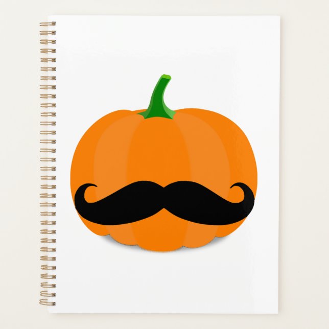 citrouille d'Halloween avec barbe (Devant)