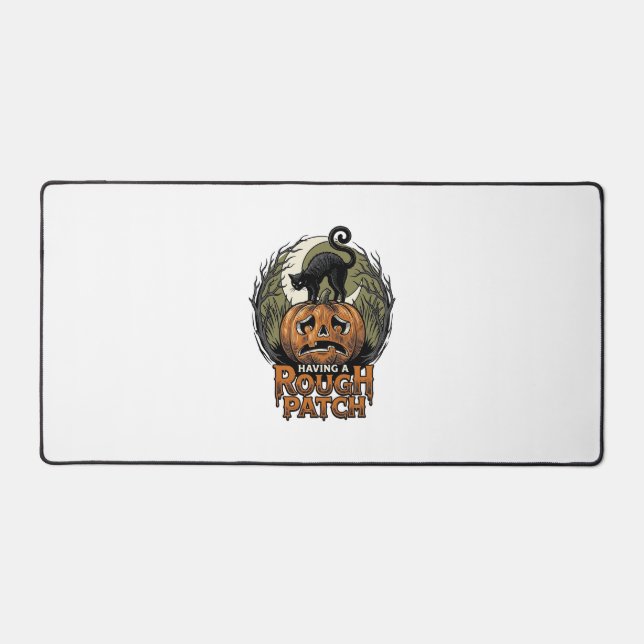 Citrouille d'Halloween Chat Tache Brute Gravure Vi (Recto)