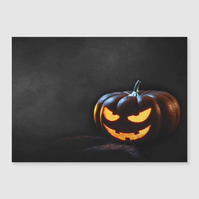 Citrouille d'Halloween Jack-O-Lantern Éffrayant (Devant)