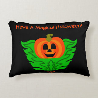 Citrouille d'Halloween magique Coussin d'accent