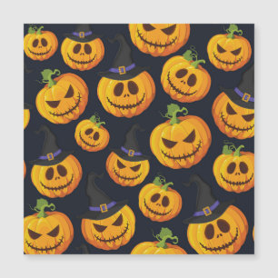 Citrouille d'Halloween : motif de sorcière vintage
