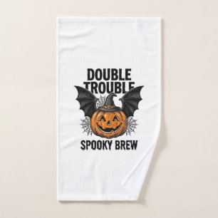 Citrouille d'Halloween Sorcière Double Ennui Desig