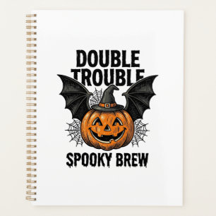 Citrouille d'Halloween Sorcière Double Ennui Desig