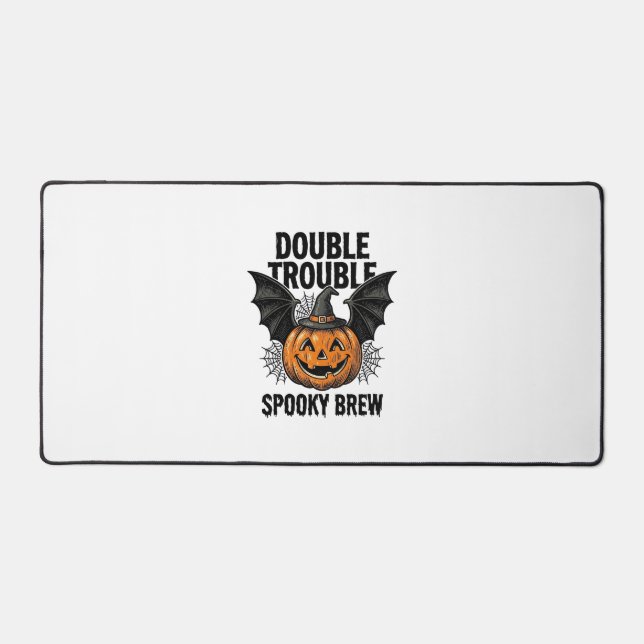 Citrouille d'Halloween Sorcière Double Trouble Vin (Recto)