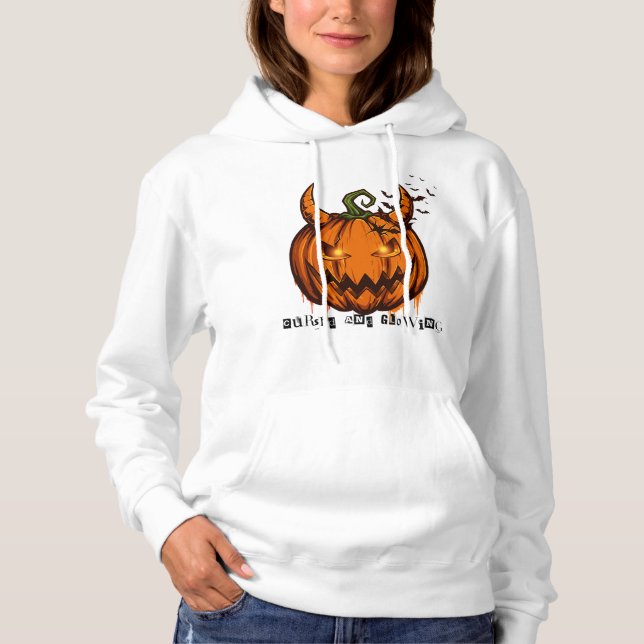 Citrouille Diabolique Sweat à Capuche Halloween -  (Devant)