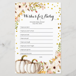 Citrouille d'or Aquarelle souhaits pour le jeu béb