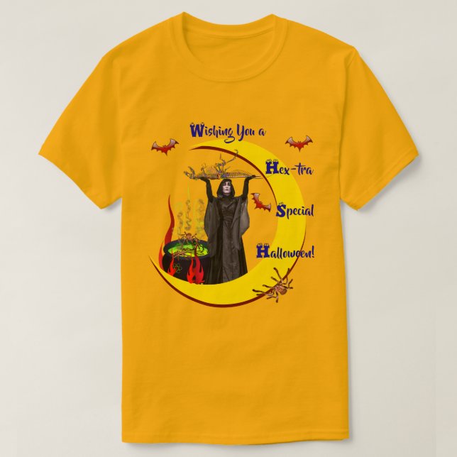 Citrouille d'or (Unisex) T-shirt d'Halloween (Design devant)