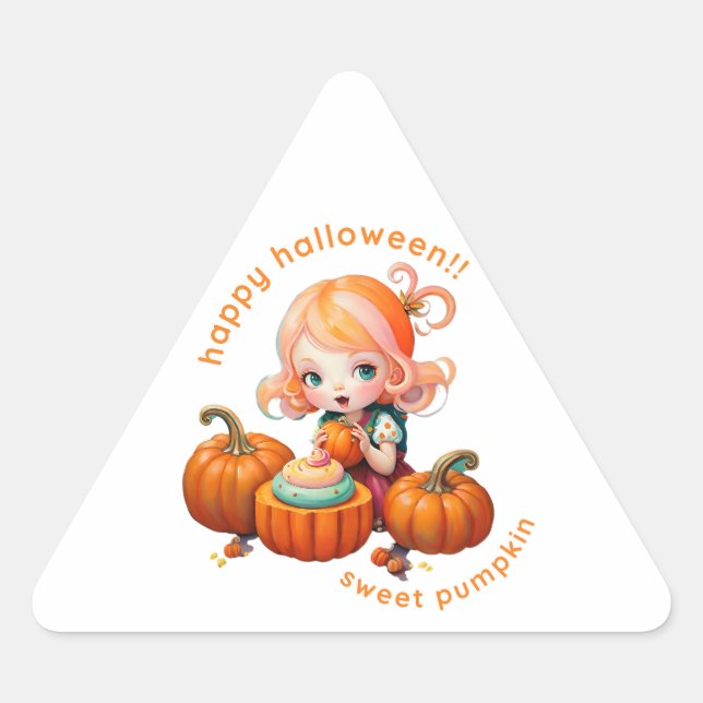 Citrouille doux Sticker (Devant)