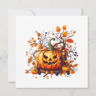 citrouille drôle d'Halloween automnal
