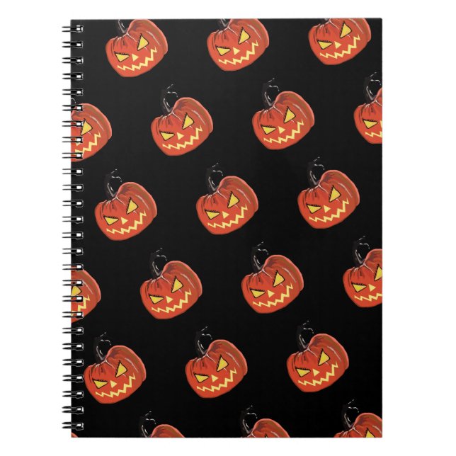 Citrouille effrayant Carnet de jour d'Halloween (Devant)