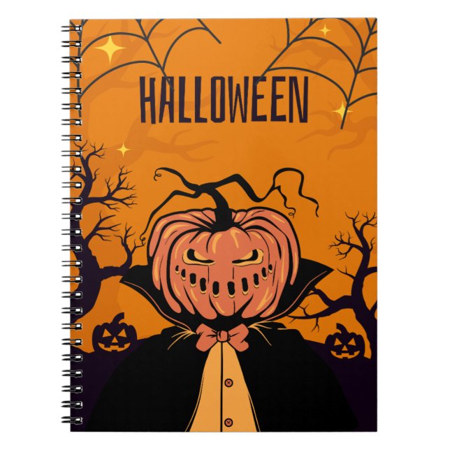 Citrouille éffrayant Carnet Vampire - Halloween Li (Devant)