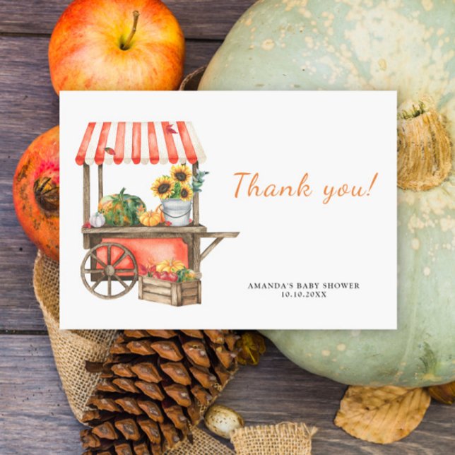 Citrouille est en route Baby shower Merci (Créateur téléchargé)