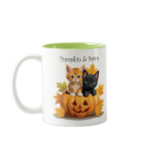 Citrouille et chatons d'épices Jack-o-Lantern Mug