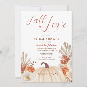 Citrouille Fall in Love Bridal Shower Invitation