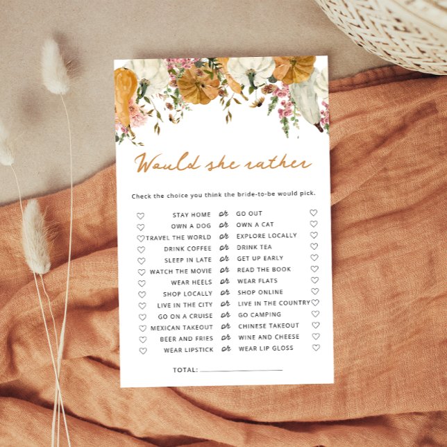 Citrouille Fall Voudrait Elle Plutôt Fête des mari (Créateur téléchargé)