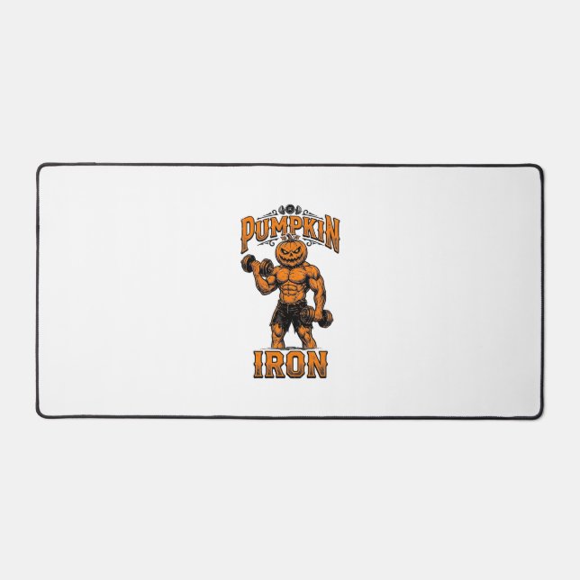 Citrouille Fer Vintage Bodybuilder Halloween Desig (Recto)