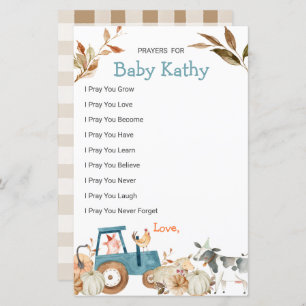 Citrouille ferme animal tracteur amour prières pou