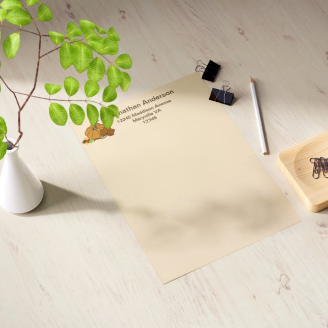 Citrouille feuille nom et adresse feuille de bonbo (Créateur téléchargé)
