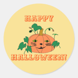 citrouille, Feuilles, Stickers Halloween