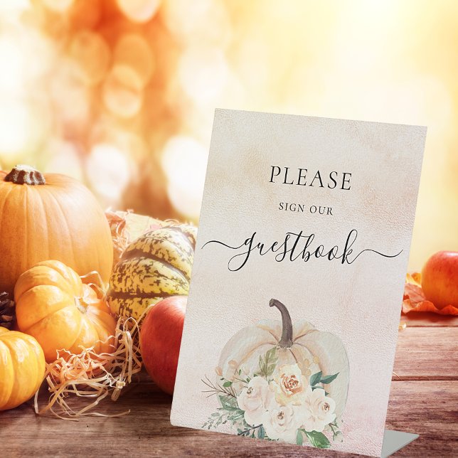 Citrouille fleurs mariage de automne panneau de ré (Créateur téléchargé)