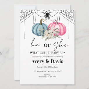 Citrouille Halloween Genre Reveillez Invitation