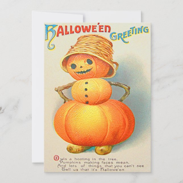 Citrouille Jack O' Lantern Bonhomme de Neige (Devant)
