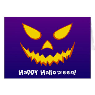 Citrouille Jack-o'-lantern de la face d'Halloween
