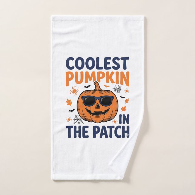 Citrouille la plus cool du patch Halloween Shirt_1 (Serviette à main)