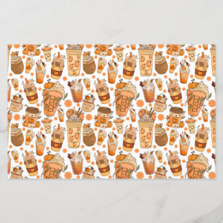 Citrouille Latte de café d'automne Motif