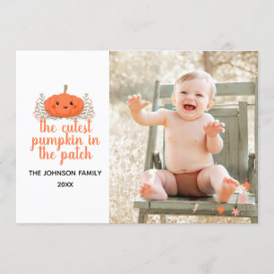 Citrouille le plus fou du Carte photo d'automne du