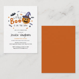 Citrouille Little Boo Boys Baby shower Invitation
