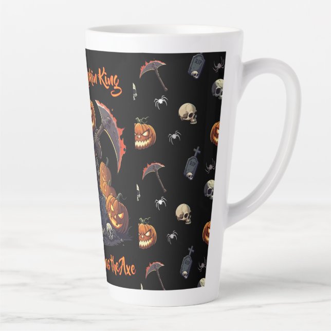 🖤 Citrouille noir Roi Halloween Mug 🎃 (Droite)