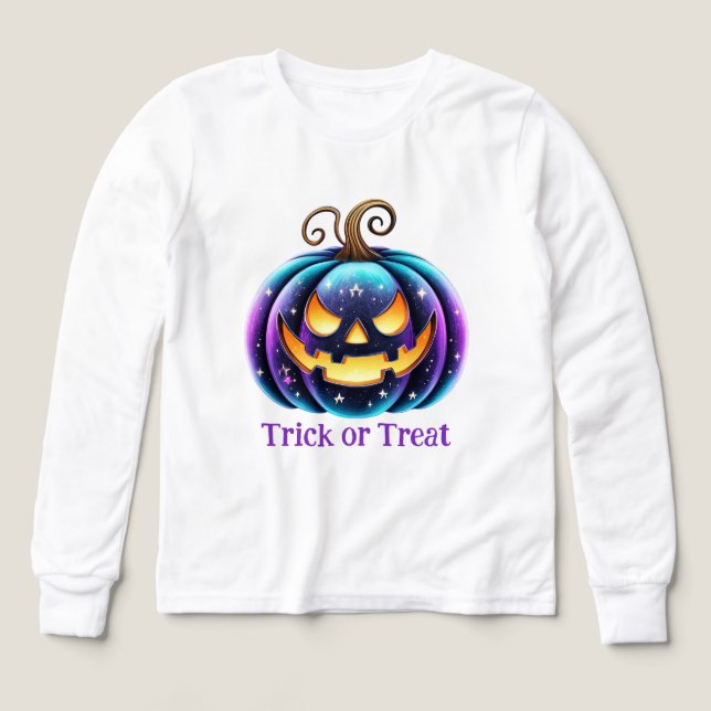 Citrouille noire personnalisable Jack o'Lantern  (Motif recto)