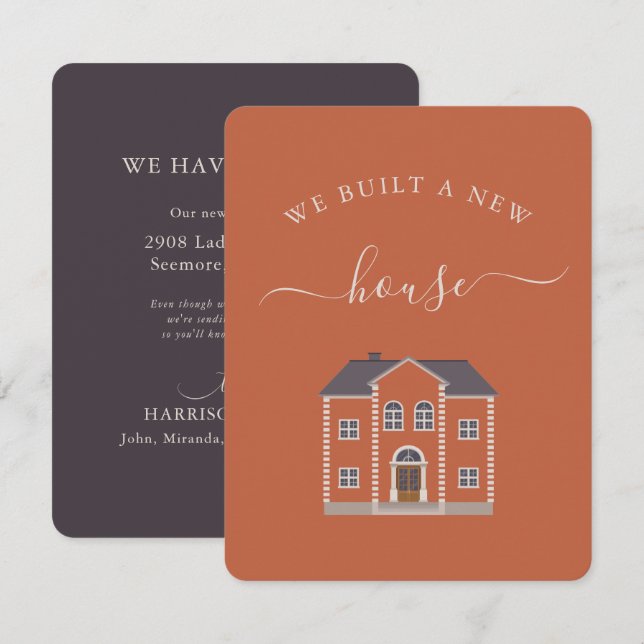 Citrouille Orange Nous Avons Construit Un Nouveau  (Devant / Derrière)