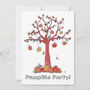 Citrouille Party, Halloween Party Invitation