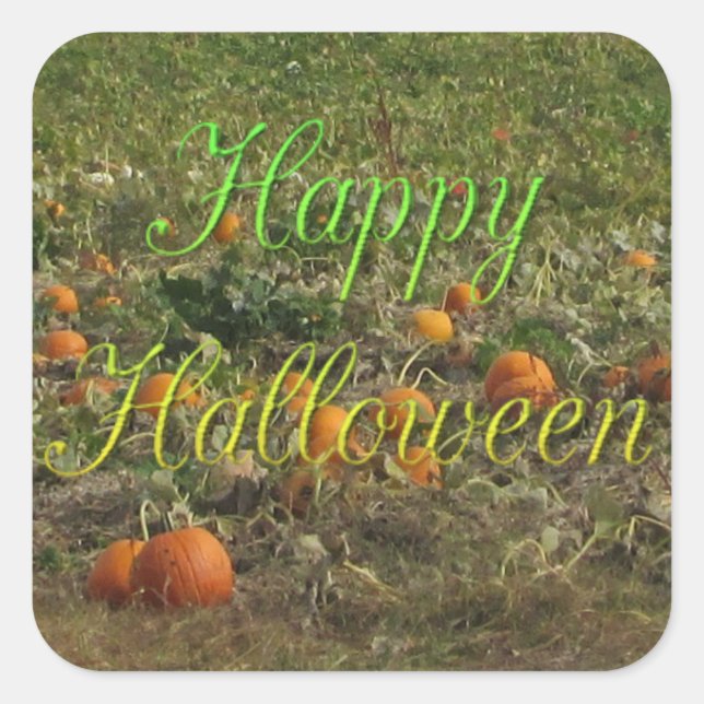 Citrouille Patch Automne Automne Halloween Sticker (Devant)