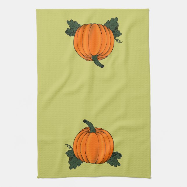 Citrouille Patch Serviette de cuisine (Vertical)