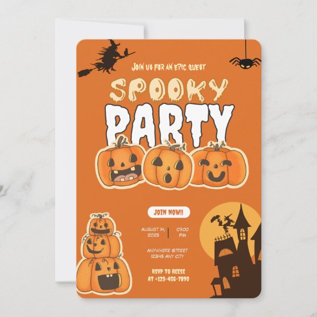 Citrouille Perfection Halloween Fête Invitation (Devant)