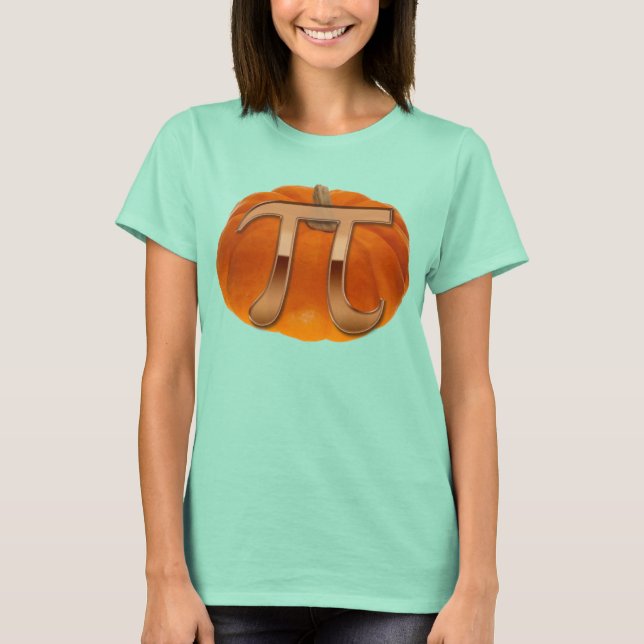 Citrouille Pi Funny T-shirt amoureux des maths (Devant)