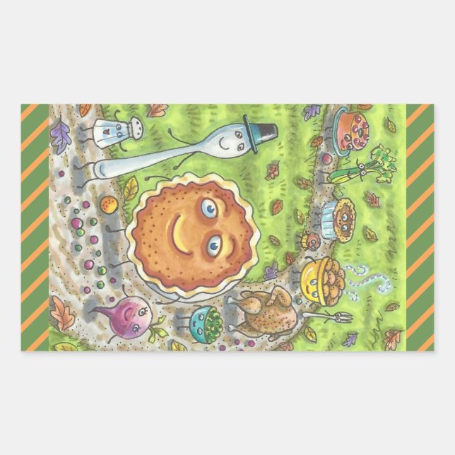 CITROUILLE PIE & AMIS THANKSGIVING PARADE STICKERS (Devant)