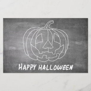 Citrouille pour Halloween 1 aspect tableau noir