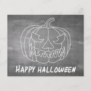 Citrouille pour Halloween 2 look tableau noir