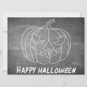 Citrouille pour Halloween 3 look tableau noir